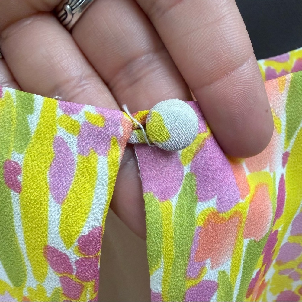 Shoshanna Size 10 Pink and Yellow Floral Dress - Picture 11 of 11